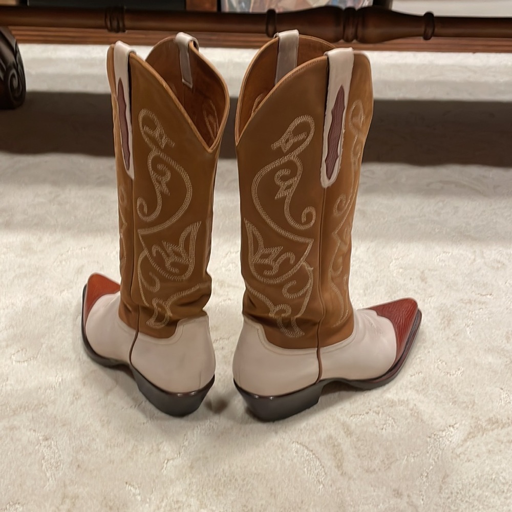 Nine West Vintage Western Leather/Swede Boots - Picture 2 of 10